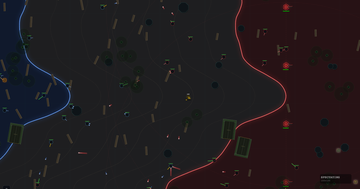 CrowdWar v0.4.1 : a solo 100v100 browser shooter (no download) whose roadmap is voted by players on  logo